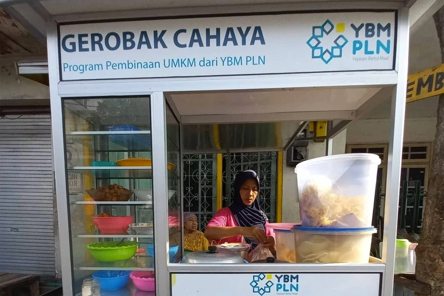 kabar umkm - gerobak cahaya PLN